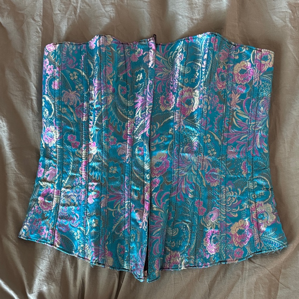 Floral Brocade Corset Sz 32